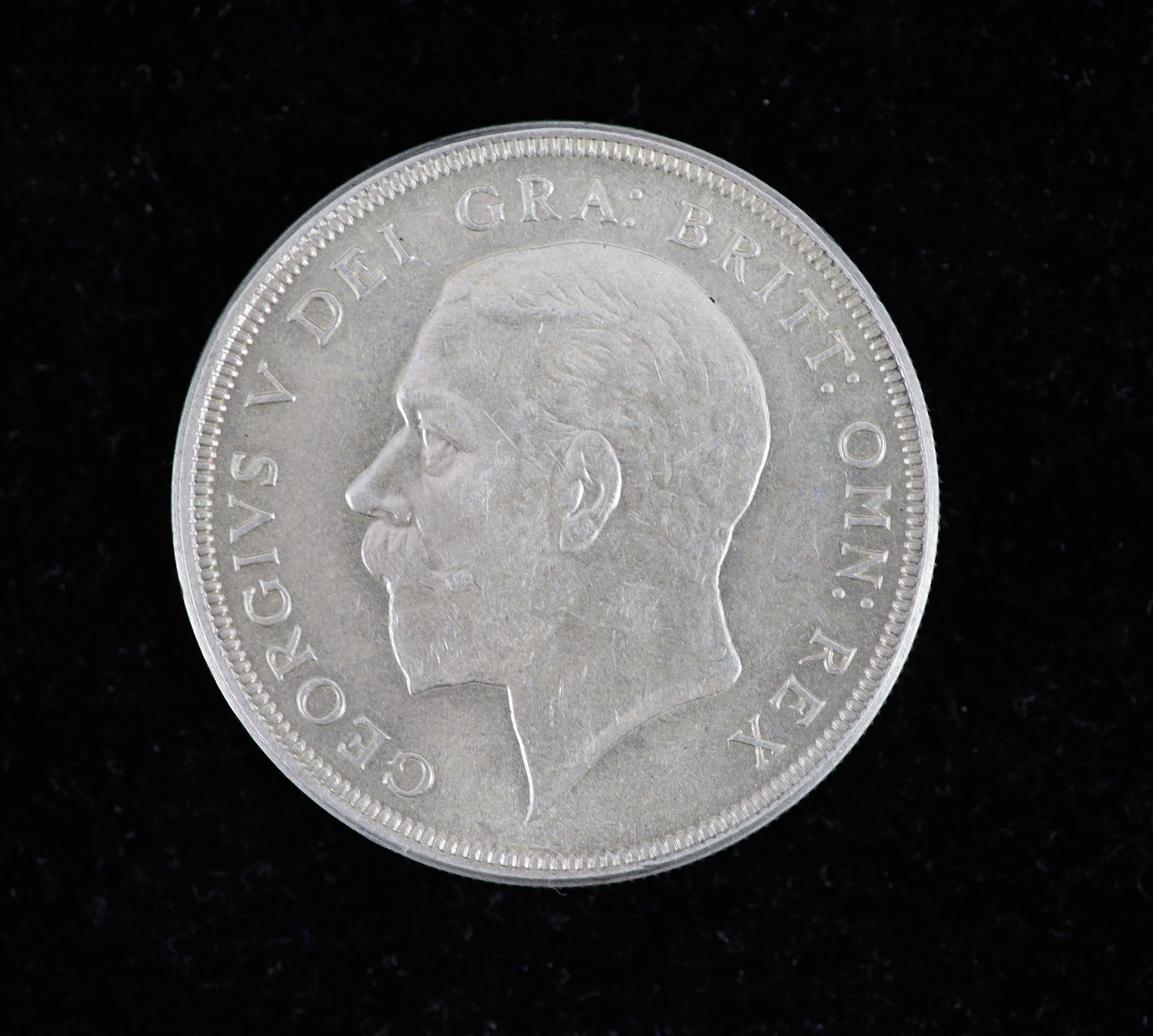 A George V Crown, 1930 (S4036), fourth coinage, cleaned otherwise about EF